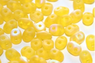 Superduo Beads Matte Jonquil AB 5x2,5mm - 10gr