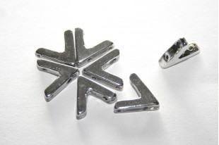 Ava® Beads Silver 10x4mm - 10pcs