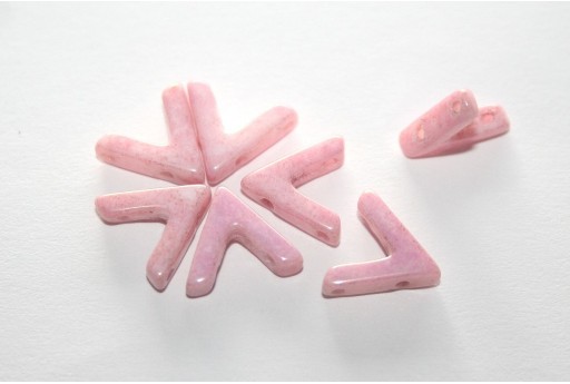 Ava® Beads White Lila Luster 10x4mm - 10pcs 2