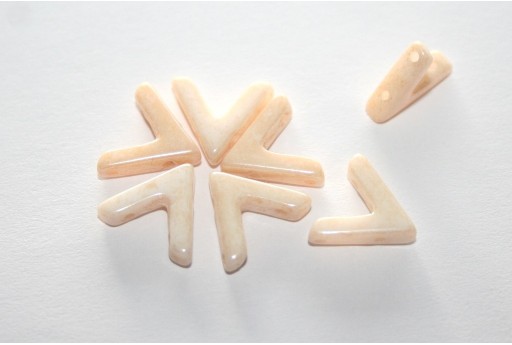 Perline Ava® White Champagne Luster 10x4mm - 10pz 2