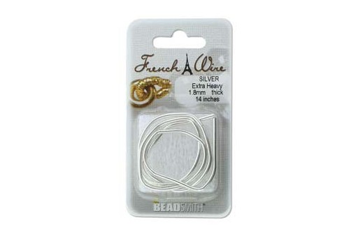 French Wire Silver Extra Heavy 1,8mm - 14inches