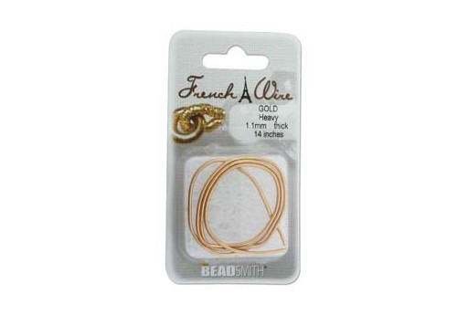 French Wire Gold Heavy 1,1mm - 14inches