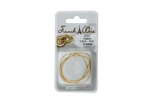 French Wire Gold Medium 0,9mm - 14inches