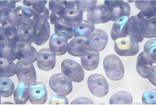 Superduo Beads Matted-Light Violet AB 5x2,5mm - 10gr 2
