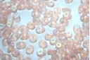 Superduo Beads Rosaline AB Matted 5x2,5mm - 10gr