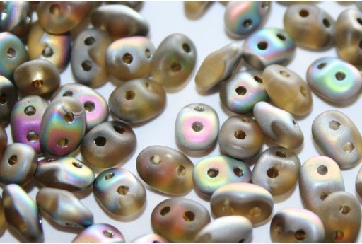 Superduo Beads Matte-Vitrail Topaz 5x2,5mm - 10gr 2
