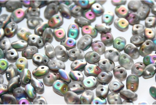 Superduo Beads Matte Crystal Vitrail 5x2,5mm - 10gr