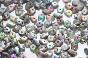 Superduo Beads Matte Crystal Vitrail 5x2,5mm - 10gr