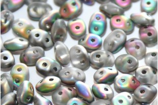 Superduo Beads Matte Crystal Vitrail 5x2,5mm - 10gr