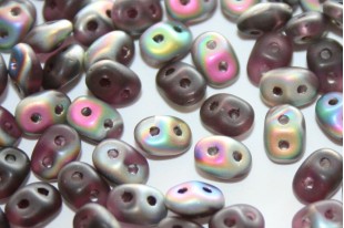 Superduo Beads Matte-Vitrail Amethyst 5x2,5mm - 10gr
