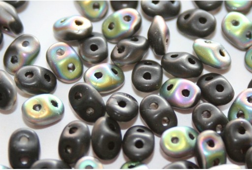 Superduo Beads Jet Vitrail Matted 5x2,5mm - 10gr 2