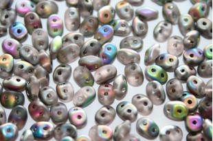 Superduo Beads Matte-Vitrail Rosaline 5x2,5mm - 10gr