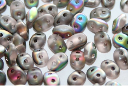 Superduo Beads Matte-Vitrail Rosaline 5x2,5mm - 10gr 2
