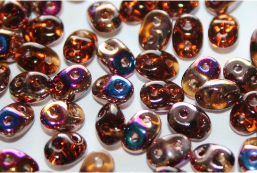 Superduo Beads Smokey Topaz Sliperit 5x2,5mm - 10gr 2