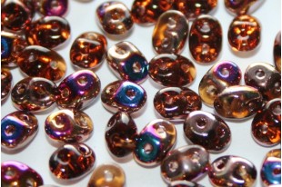 Superduo Beads Smokey Topaz Sliperit 5x2,5mm - 10gr