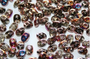 Superduo Beads Black Diamond Sliperit 5x2,5mm - 10gr