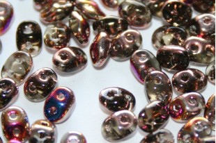 Superduo Beads Black Diamond Sliperit 5x2,5mm - 10gr