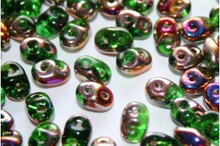 Perline Superduo Chrysolite Sliperit 5x2,5mm - 10gr