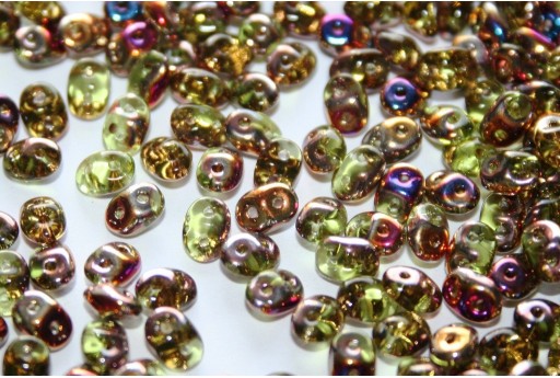 Superduo Beads Olivine Sliperit 5x2,5mm - 10gr