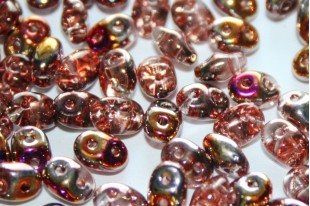 Superduo Beads Rosaline Sliperit 5x2,5mm - 10gr