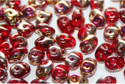 Superduo Beads Siam Ruby Sliperit 5x2,5mm - 10gr 2