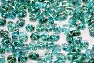 Perline Superduo Twilight-Aquamarine 5x2,5mm - 10gr