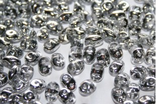 Perline Superduo Silver 1/2 5x2,5mm - 10gr