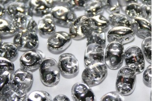 Perline Superduo Silver 1/2 5x2,5mm - 10gr