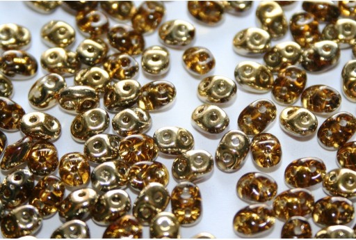 Perline Superduo Amber-Topaz 5x2,5mm - 10gr