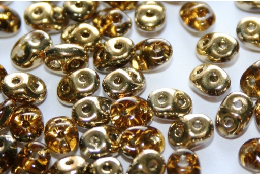 Superduo Beads Amber-Topaz 5x2,5mm - 10gr 2