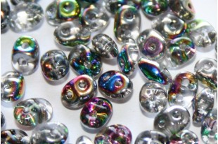 Superduo Beads Vitrail-Crystal 5x2,5mm - 10gr