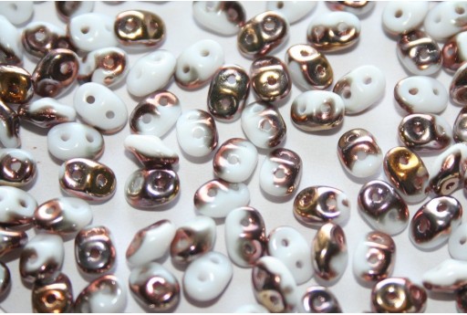 Superduo Beads Vitrail White 5x2,5mm - 10gr