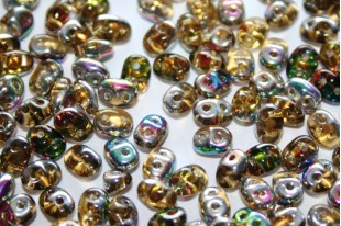 Superduo Beads Vitrail Topaz 5x2,5mm - 10gr