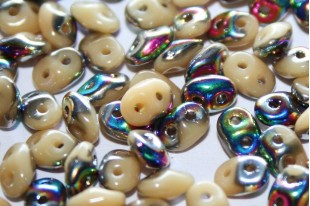 Superduo Beads Vitral-Ivory 5x2,5mm - 10gr