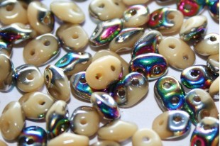 Superduo Beads Vitral-Ivory 5x2,5mm - 10gr
