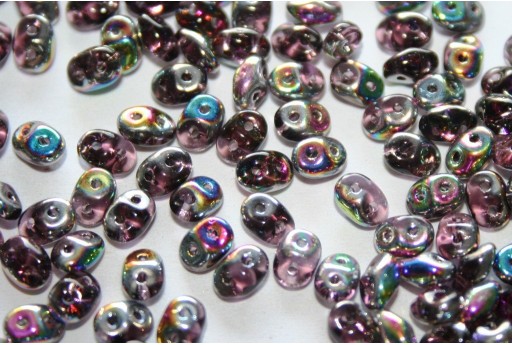 Superduo Beads Vitrail Amethyst 5x2,5mm - 10gr