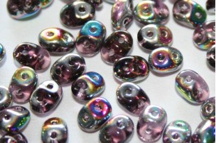 Superduo Beads Vitrail Amethyst 5x2,5mm - 10gr