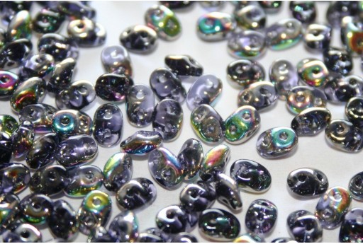 Superduo Beads Vitrail Tanzanite 5x2,5mm - 10gr