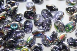 Superduo Beads Vitrail Tanzanite 5x2,5mm - 10gr