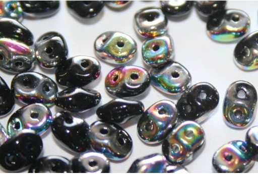 Superduo Beads Vitrail Jet 5x2,5mm - 10gr 2