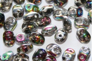 Superduo Beads Vitrail Black Diamond 5x2,5mm - 10gr