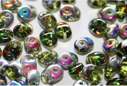 Superduo Beads Vitrail Olivine 5x2,5mm - 10gr 2
