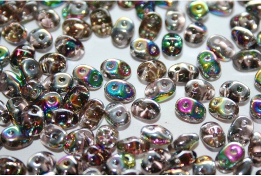 Superduo Beads Vitrail Rosaline 5x2,5mm - 10gr