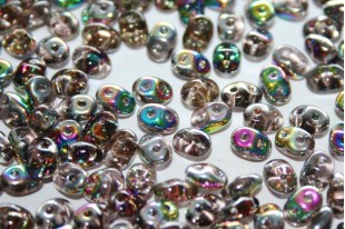 Superduo Beads Vitrail Rosaline 5x2,5mm - 10gr