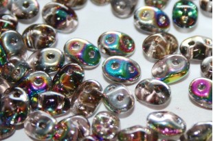 Superduo Beads Vitrail Rosaline 5x2,5mm - 10gr