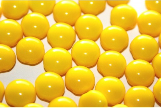 Preciosa Candy Beads Opaque Yellow 8mm - 30pcs
