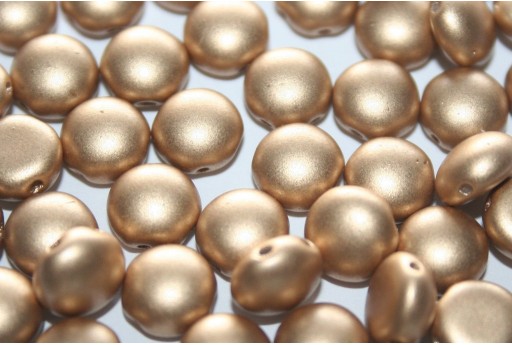Preciosa Candy Beads Metallic Matte Gold 8mm - 30pcs