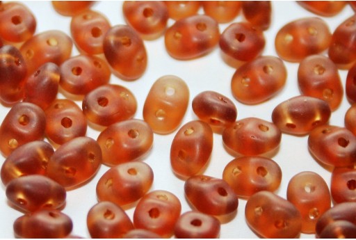 Superduo Beads Matte-Smoky Topaz 5x2,5mm - 10gr 2