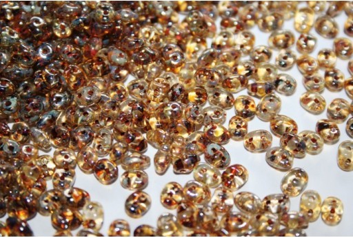 Perline Superduo Crystal Picasso 5x2,5mm - 100gr