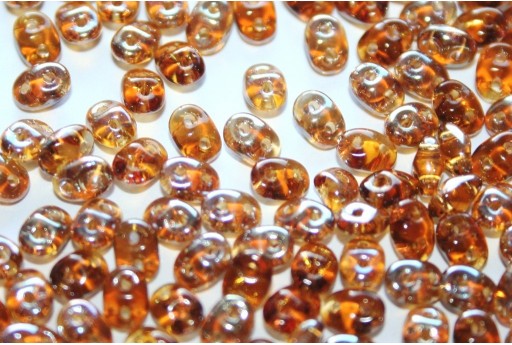 Perline Superduo Topaz-Celsian 5x2,5mm - 10gr